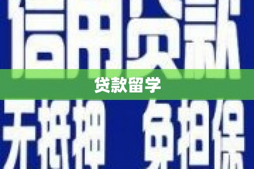宜秀贷款留学