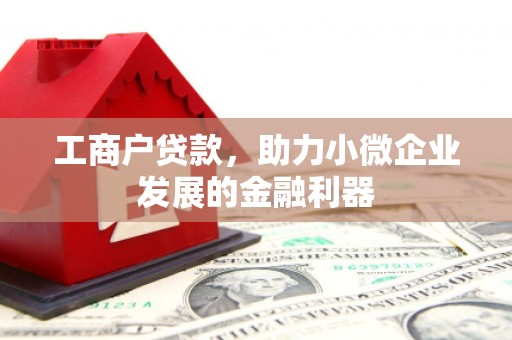 宜秀工商户贷款，助力小微企业发展的金融利器