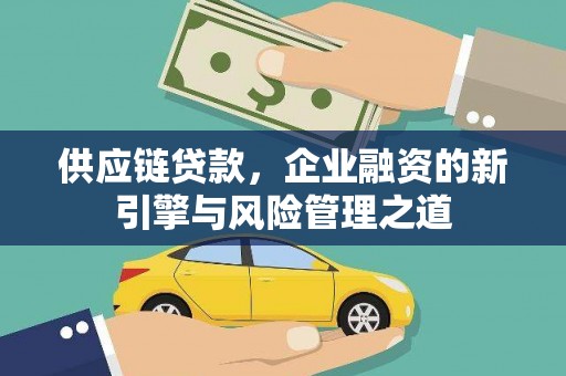 宜秀供应链贷款，企业融资的新引擎与风险管理之道