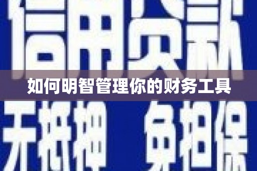 宜秀如何明智管理你的财务工具