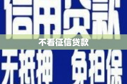 宜秀不看征信贷款