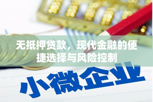 宜秀无抵押贷款，现代金融的便捷选择与风险控制