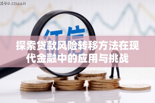 宜秀探索贷款风险转移方法在现代金融中的应用与挑战