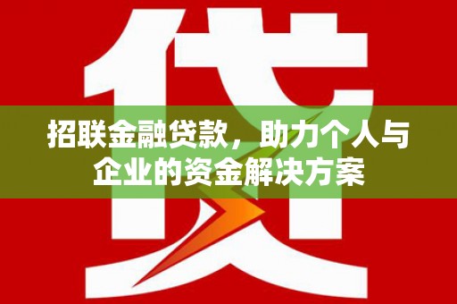 宜秀招联金融贷款，助力个人与企业的资金解决方案