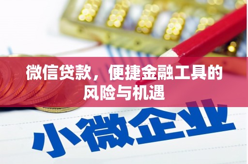 宜秀微信贷款，便捷金融工具的风险与机遇