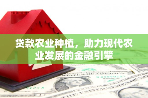 宜秀贷款农业种植，助力现代农业发展的金融引擎