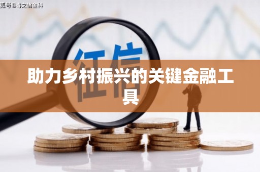 宜秀助力乡村振兴的关键金融工具