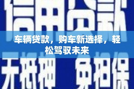 宜秀车辆贷款，购车新选择，轻松驾驭未来