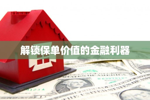 宜秀解锁保单价值的金融利器