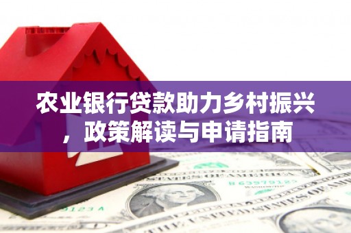 宜秀农业银行贷款助力乡村振兴，政策解读与申请指南