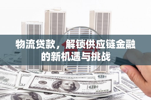 宜秀物流贷款，解锁供应链金融的新机遇与挑战