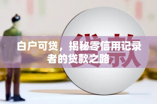 宜秀白户可贷，揭秘零信用记录者的贷款之路
