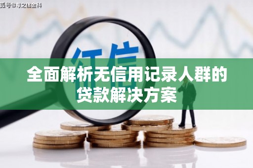宜秀全面解析无信用记录人群的贷款解决方案